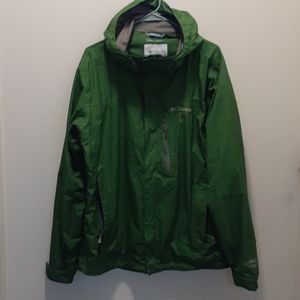 Columbia Green Raincoat
